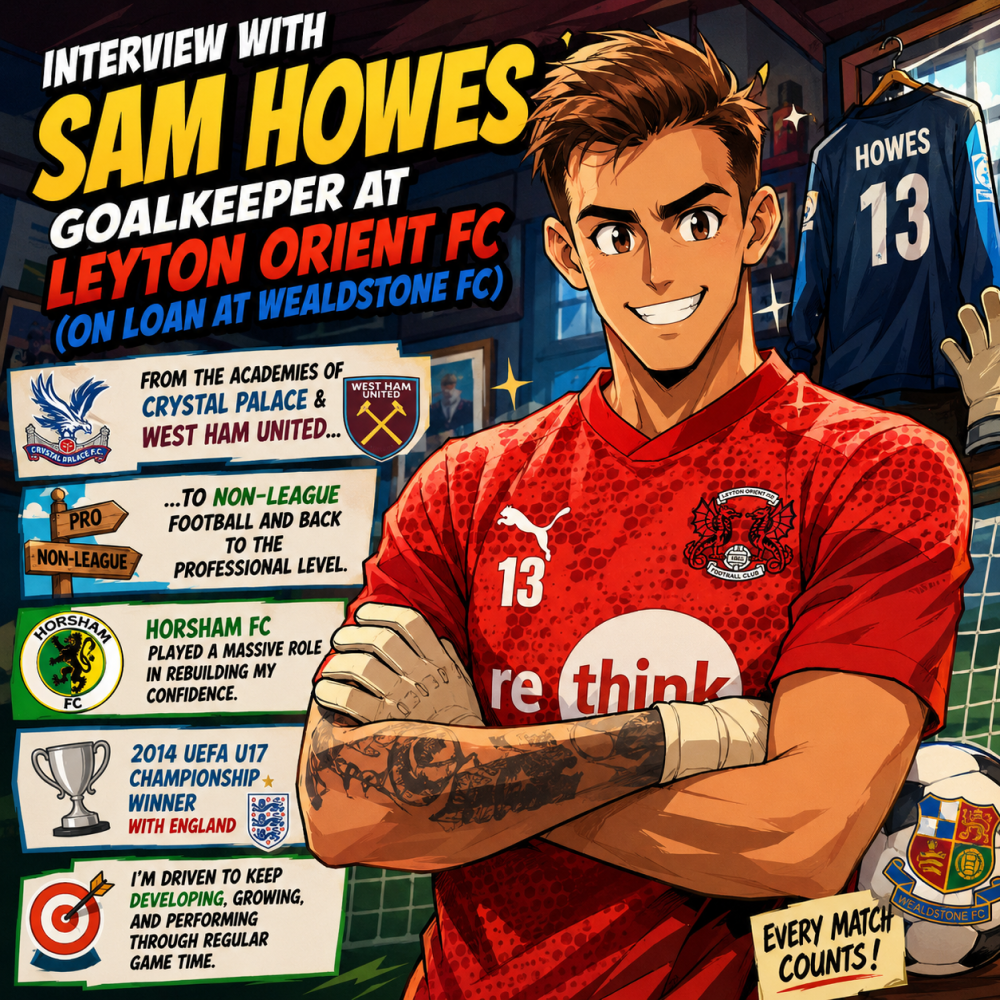 Interview Sam Howes – Leyton Orient FC (on loan at Wealdstone FC)