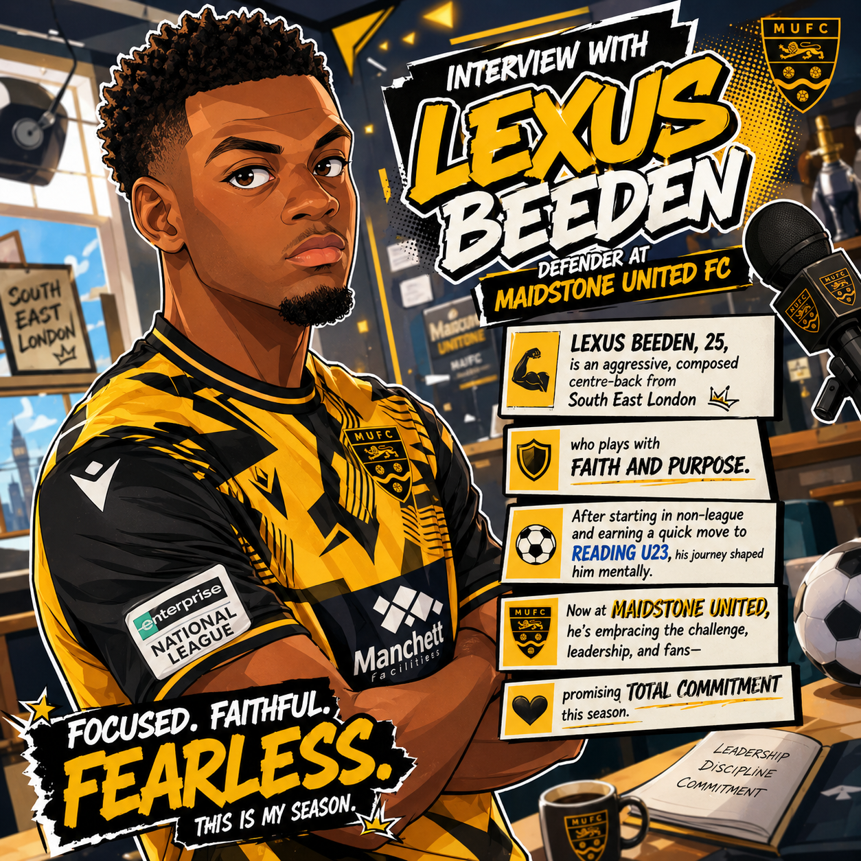 Interview Lexus Beeden (Maidstone United FC)