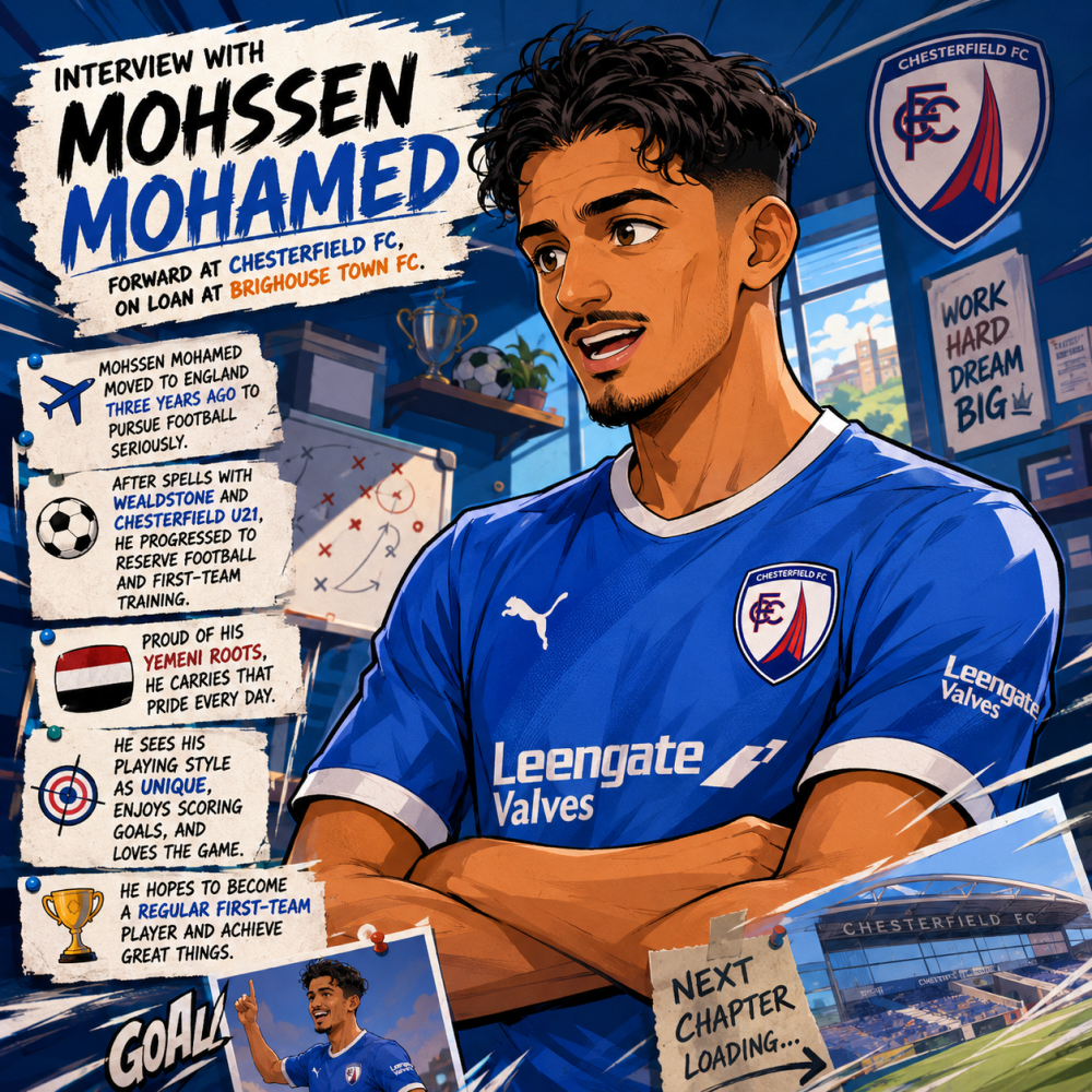 Interview Mohssen Mohamed (Chesterfield FC)