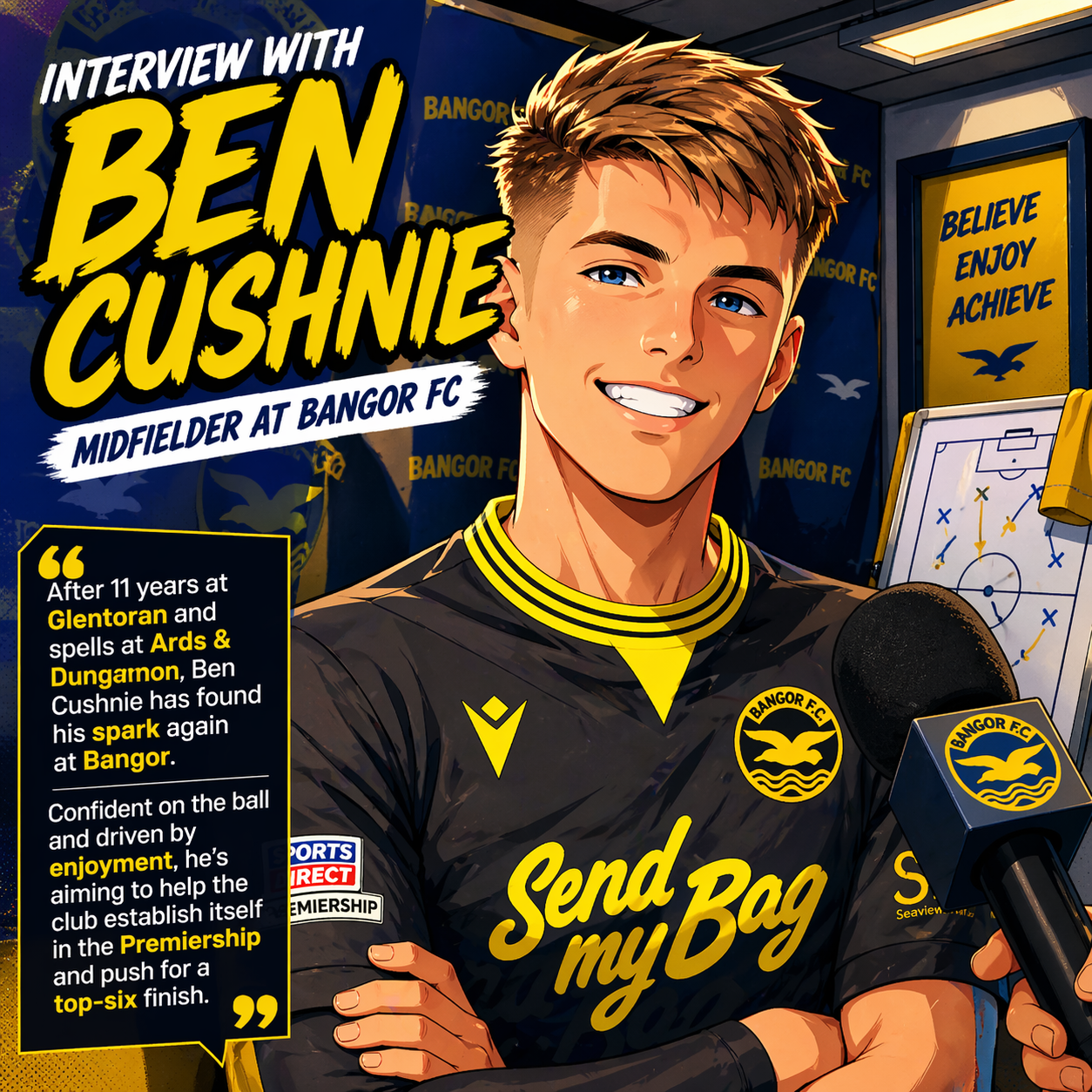 Interview Ben Cushnie (Bangor FC)