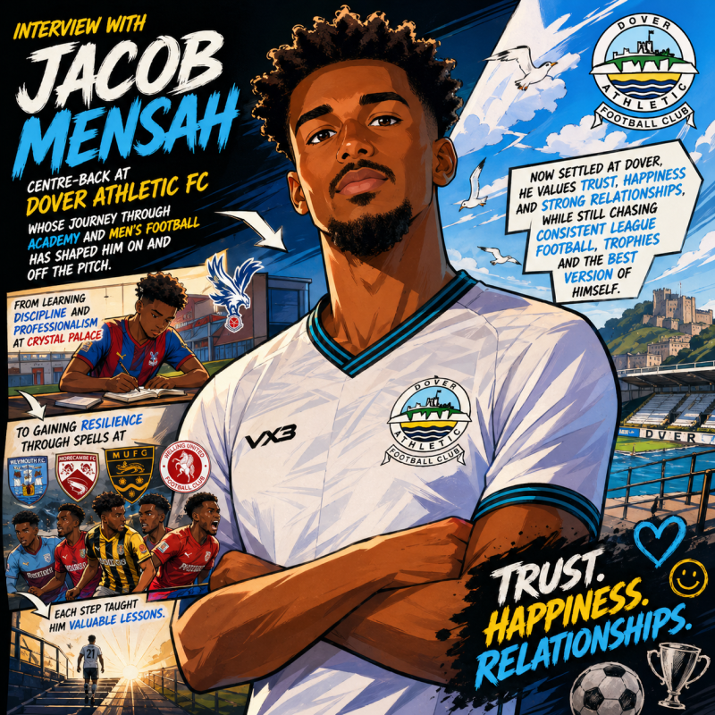 Interview Jacob Mensah (Dover Athletic FC)