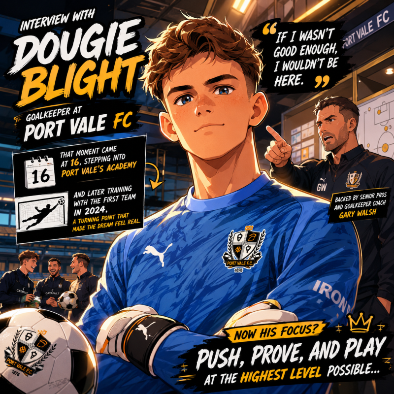 Interview Dougie Blight (Port Vale FC)