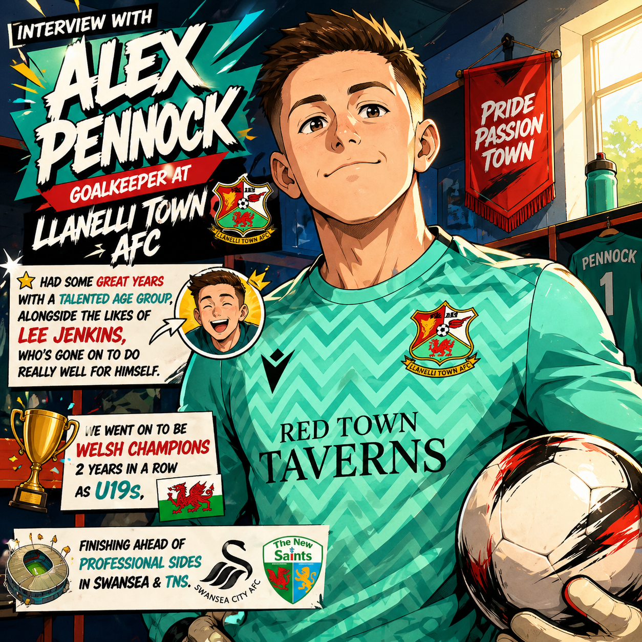 Interview Alex Pennock (Llanelli Town AFC)