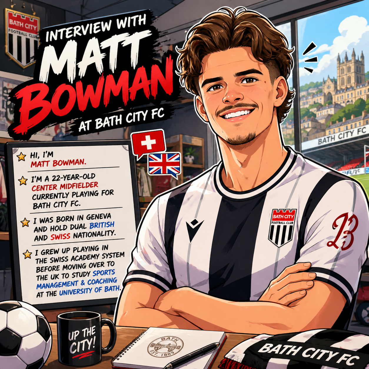 Interview Matt Bowman (Bath City FC)