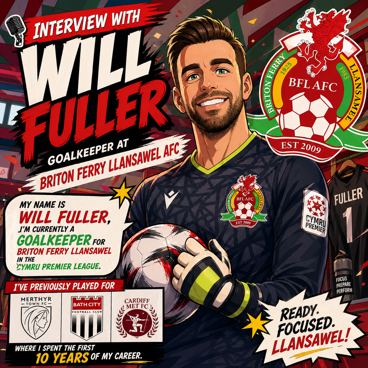 Interview Will Fuller (Briton Ferry Llansawel FC)