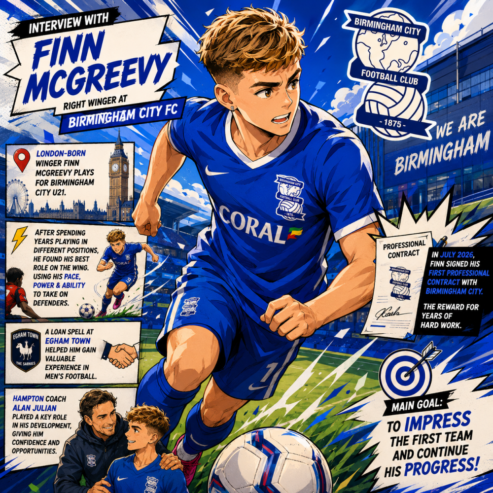 Interview Finn McGreevy (Birmingham City FC)